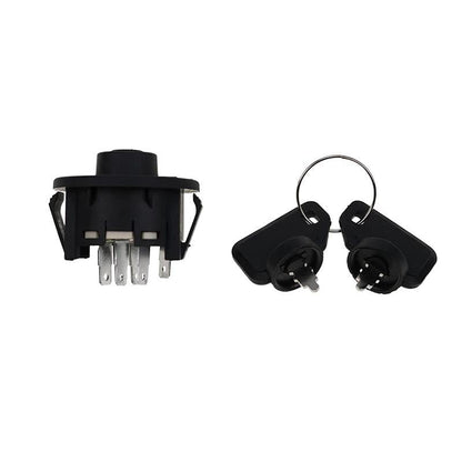 6 Terminal Ignition Switch With 2 Keys 110-6764 compatible with Toro Time Cutter Z4200 Z4220 Z5000 Z5020 Z5030 Z5040 Z5060 Z4200 Z4202 Z5035