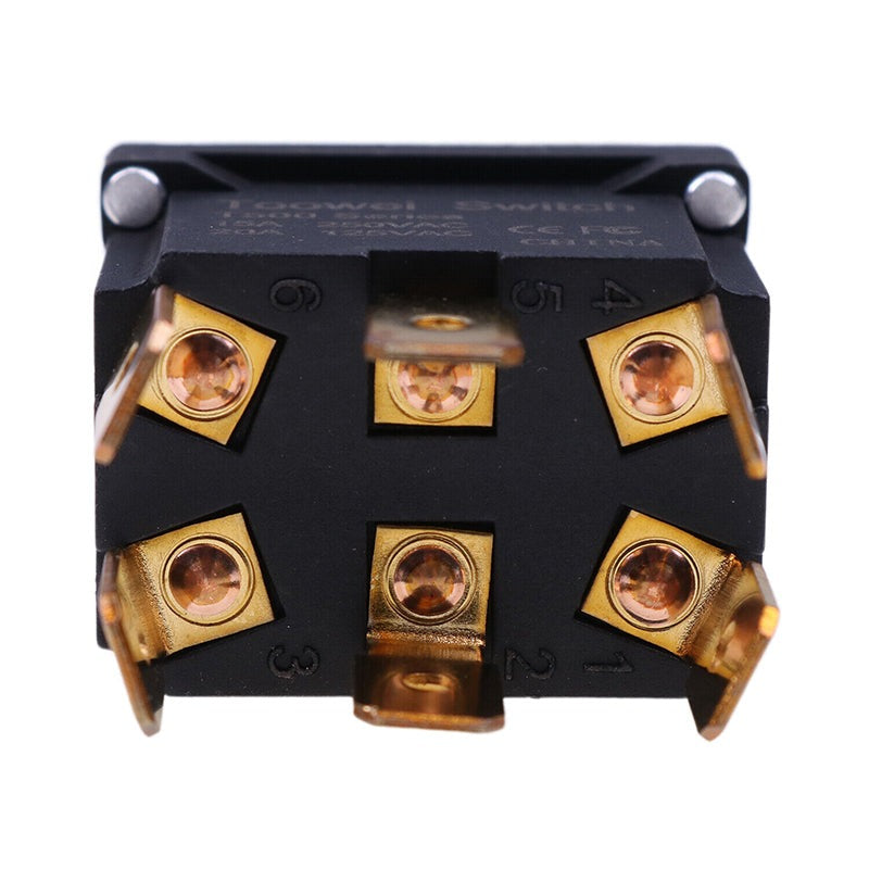 6 Terminals 3 Positions ON-OFF-ON Toggle Switch CTH 8956K895 fits Freightliner