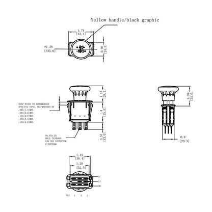 8 Terminals Blade Clutch PTO Switch suitable for Exmark Toro 116-0124 1160124