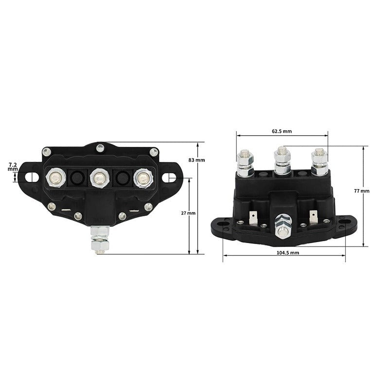 Buyers 12V Reversing Solenoid Switch 1306600 fits Dump Truck Tarp 6 Terminals Intermittent Duty Cycle