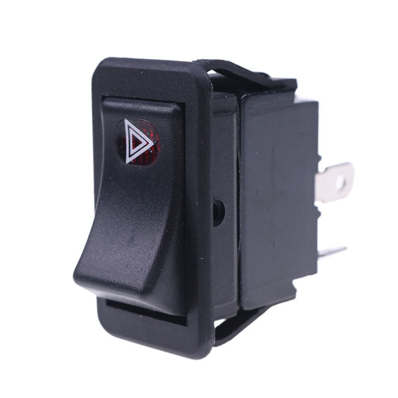 Flasher Lamps Hazard Rocker Switch 122736A1 fits CASE 445CT 450CT 588H 580SL 586H 40XT 60XT 70XT 75XT 85XT 90XT New Holland U80C U80B U80 LV80 Loader