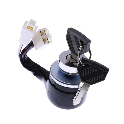 Ignition Switch 194215-52110 fits Yanmar Tractor FX20 FX24D FX28 FX32D FX42 Hyundai Skid Steer Loader HSL610 HSL810