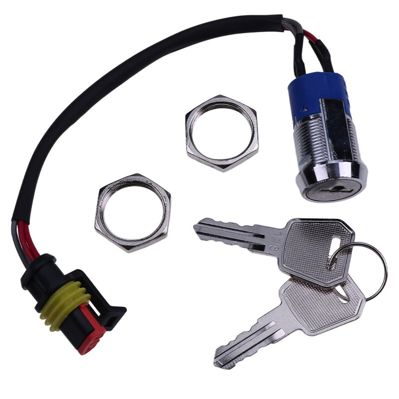 Ignition Switch Start Key 1220-520002-AC for use with Big Joe Forklift E30 EZ30 S22 Pallet Truck EPT20-ET ES10-10ES ES15-15ES