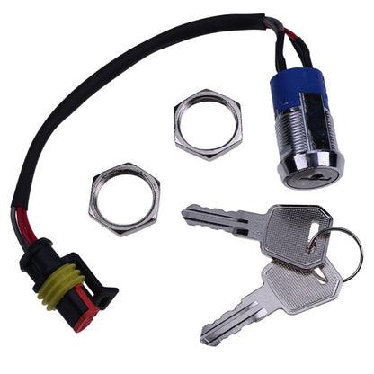 Ignition Switch Start Key 1220-520002-AC for use with Big Joe Forklift E30 EZ30 S22 Pallet Truck EPT20-ET ES10-10ES ES15-15ES