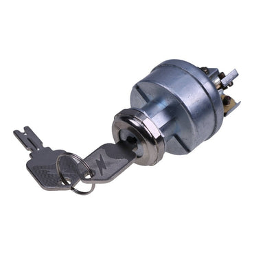 Ignition Switch With 2 Keys 2394129 1723186 4292483 4966572 108066 for use with Clark C20CLC232L C25CLC232L Kalmar AC C30AX C40BX P30AX P50BX Crown SC FC Series Forklift