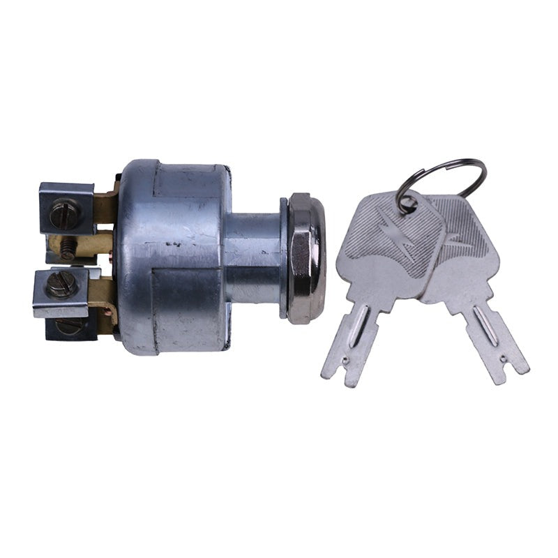 Ignition Switch With 2 Keys 2394129 1723186 4292483 4966572 108066 for use with Clark C20CLC232L C25CLC232L Kalmar AC C30AX C40BX P30AX P50BX Crown SC FC Series Forklift
