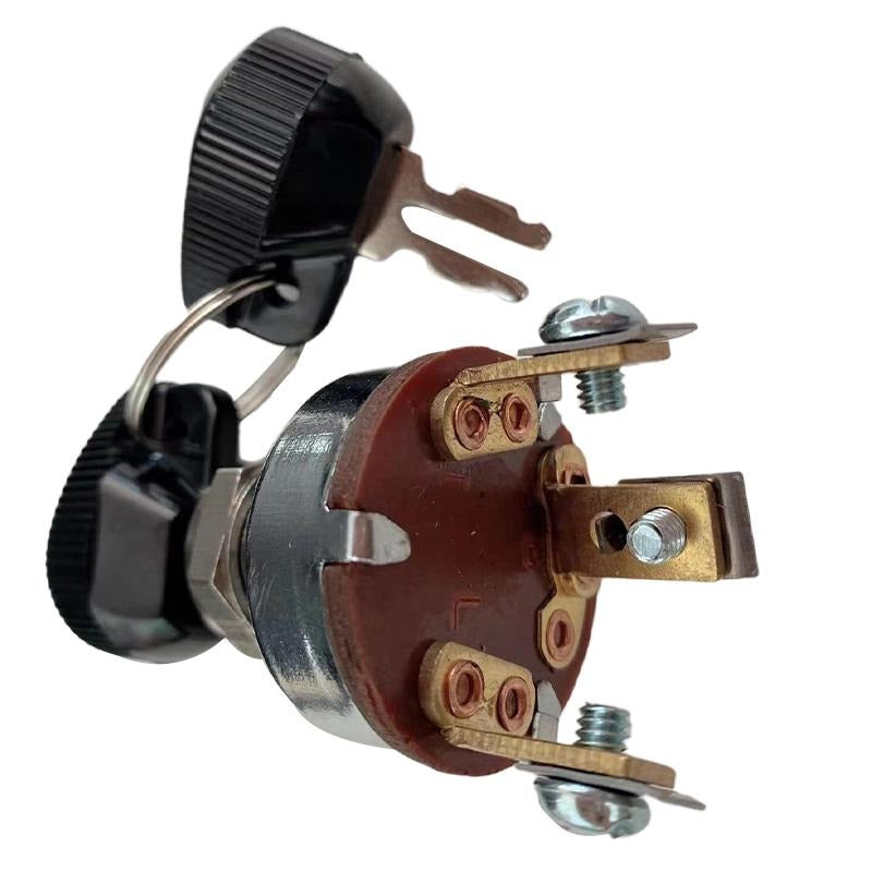Ignition Switch With Key 180681M93 compatible with Massey Ferguson Tractor TO20 TO30 TO35 202 204 302 304 65 85 88 40 50 35