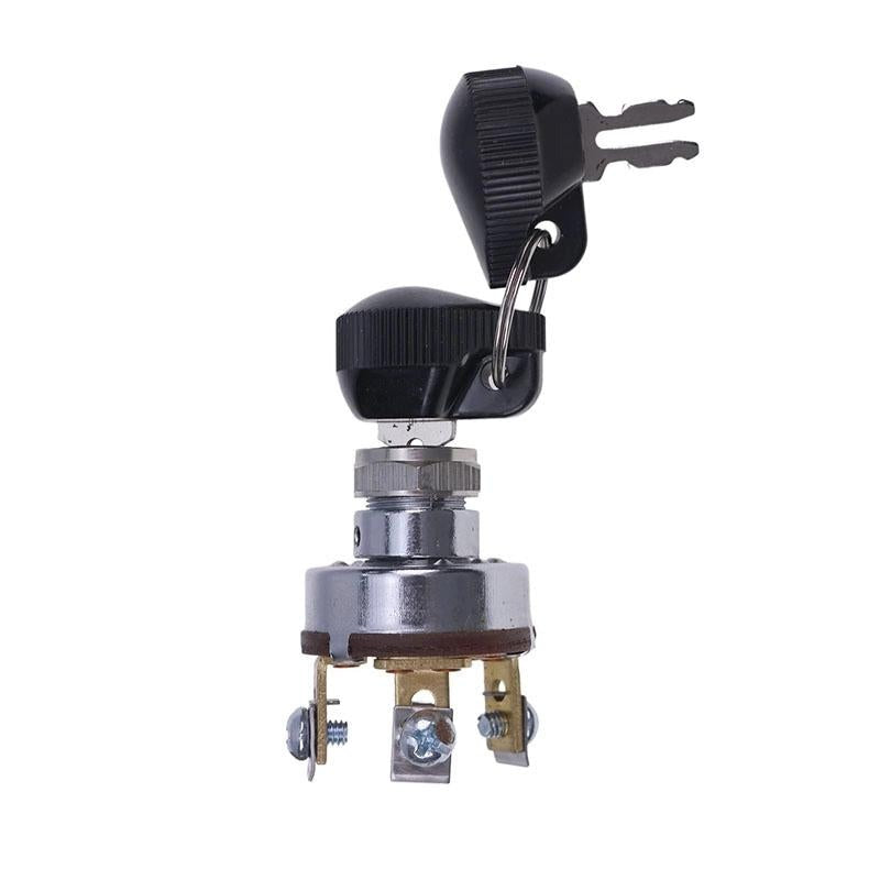 Ignition Switch With Key 180681M93 compatible with Massey Ferguson Tractor TO20 TO30 TO35 202 204 302 304 65 85 88 40 50 35