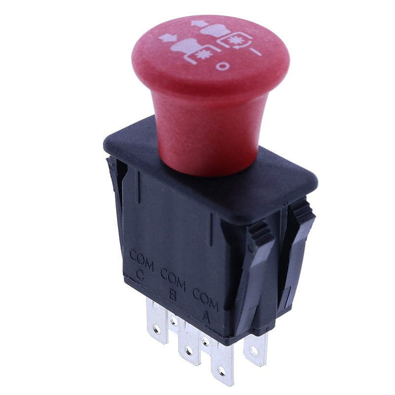 PTO Switch compatible with Dixie Chopper 500016 Jacobsen 2721505 Bobcat Stens. 430-528-8 Terminals