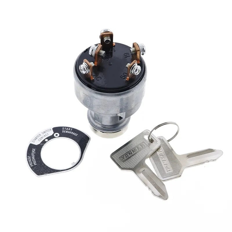 Stater Switch YM933110-00200 With 301 Keys fits Komatsu PC40FR-1 PC50FR-1 Excavator