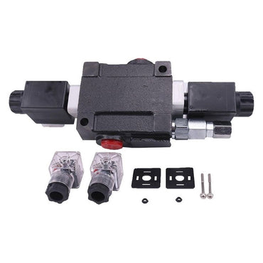 1 Spool Solenoid 12V DC Hydraulic Control Valve Double Acting HCV-S1x13 suitable for Valve 13 GPM 3600 PSI