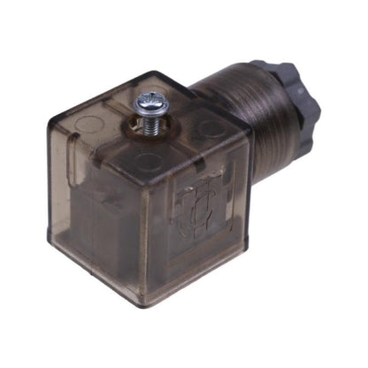 10 Pieces Din 43650-A PG11 Solenoid Coil Connector Socket With Led 24V Dc 24 Pole