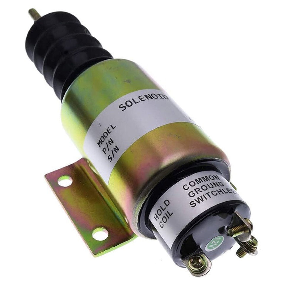 12V 3 Terminals Fuel Shutdown Solenoid 2001ES-12E3U1B2S2 SA-5174-12 fits Woodward