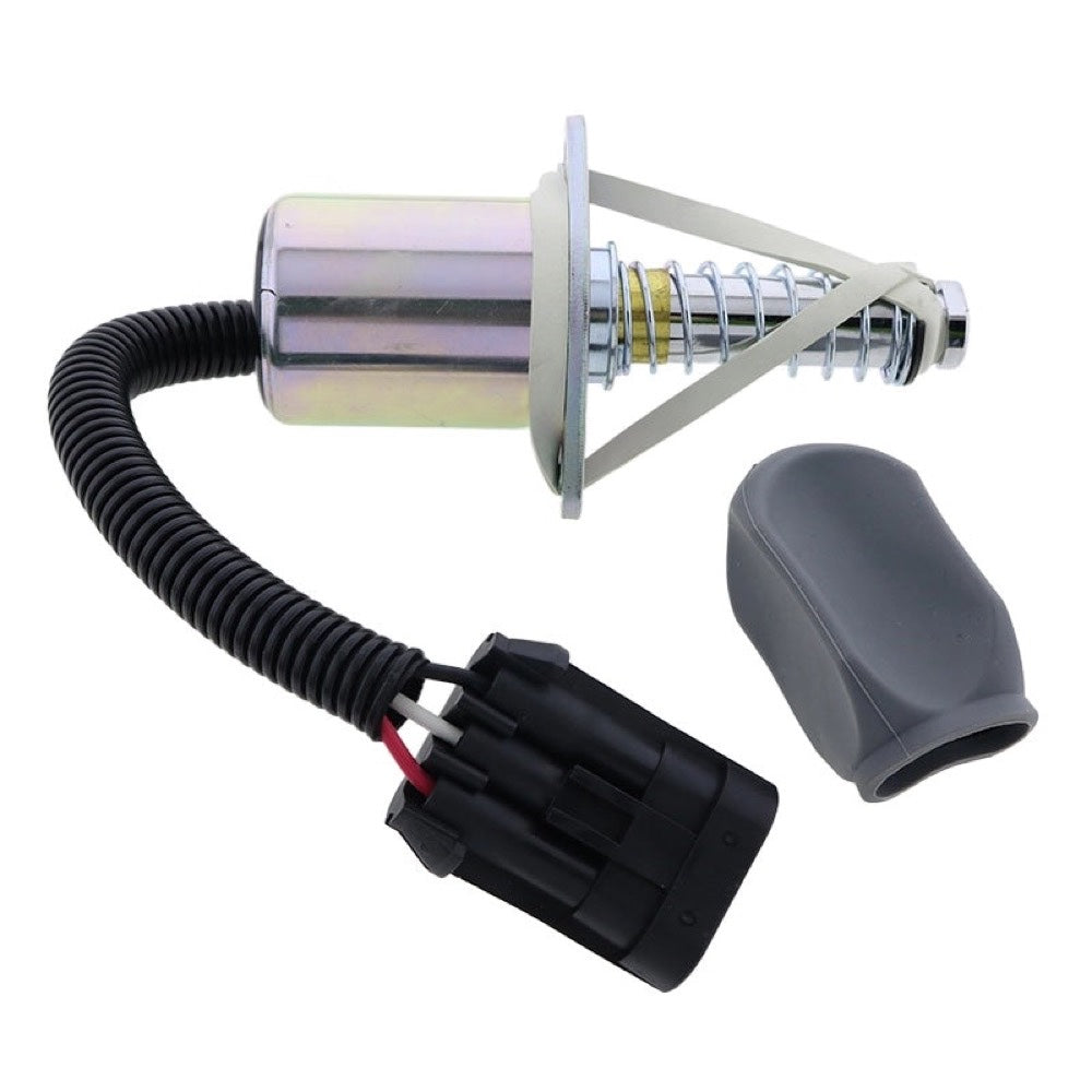 12V Diesel Shutoff Solenoid Valve 7136559 6681512 for use with Bobcat Loader S300 S450 S510 S530 S550 S570 S590 S595 S630 S650 S70 S740 S750 S770