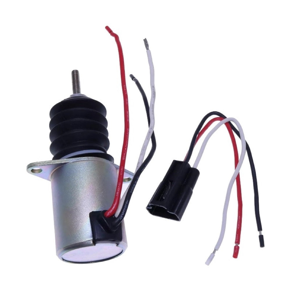 12V Fuel Shut Off Solenoid AM124379 AM103337 AM116779 suitable for John Deere Tractor 332 415 425 430 445 455 Mower F915 F925 F935 Loader 544G 624G 644G