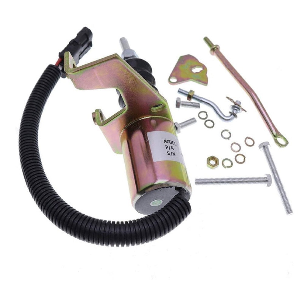 12V Fuel Shutdown Kit 3740055 for use with Deutz Engine F3L912 JLG Boom Lift 80HX 86HX 40H+6 60H+6 80HX+6