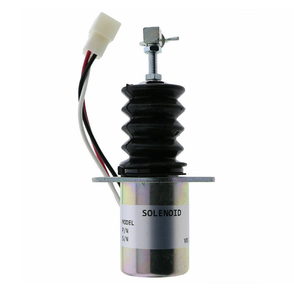 12V Fuel Shutoff Solenoid 119629-66801 fits Yanmar Engine 3TNE88
