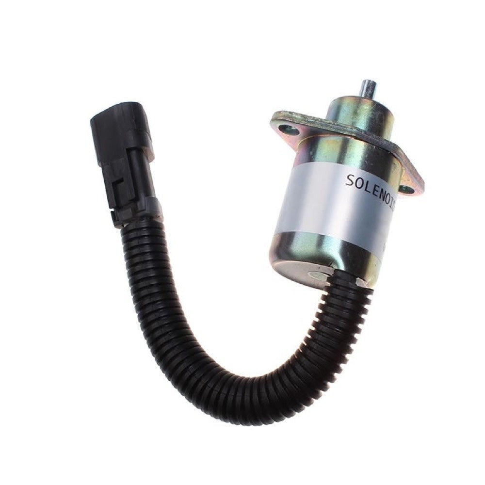 12V Fuel Shutoff Solenoid 173-1338 for use with Caterpillar CAT Loader 236 246 248 252 262 267 277 287