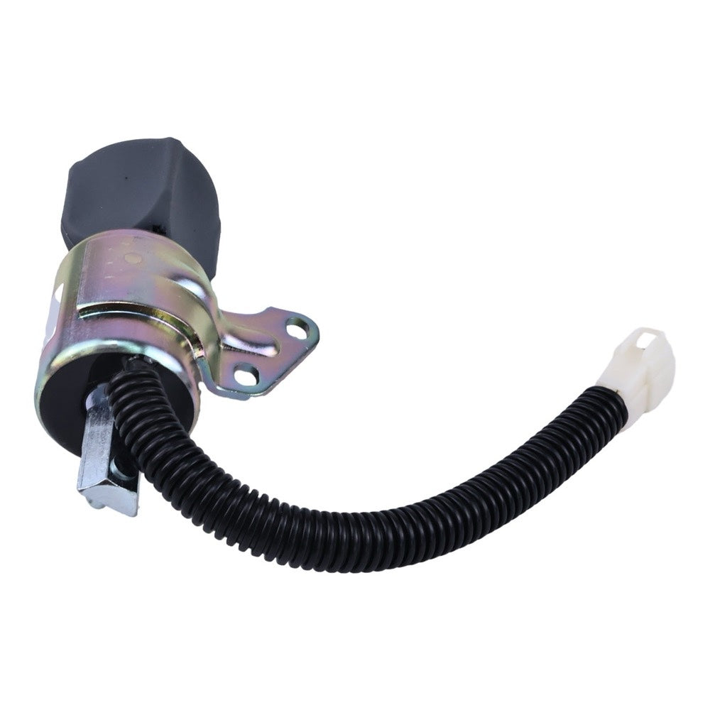 12V Fuel Shutoff Solenoid 17520-60014 compatible with Kubota Engine D722