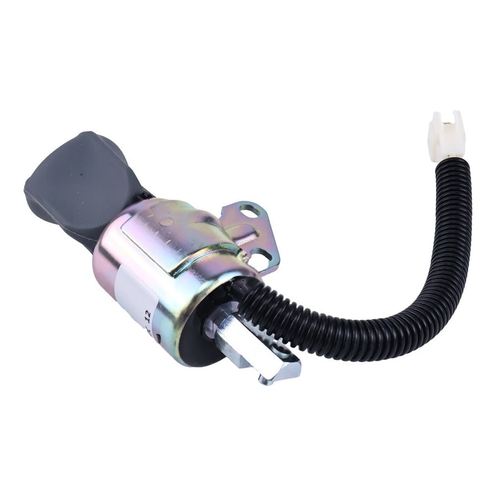 12V Fuel Shutoff Solenoid 17520-60014 compatible with Kubota Engine D722