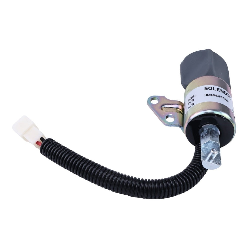 12V Fuel Shutoff Solenoid 7000782 fits Bobcat Excavator 418 E08 E10 E10z E17 E17z E19 E20 E20z