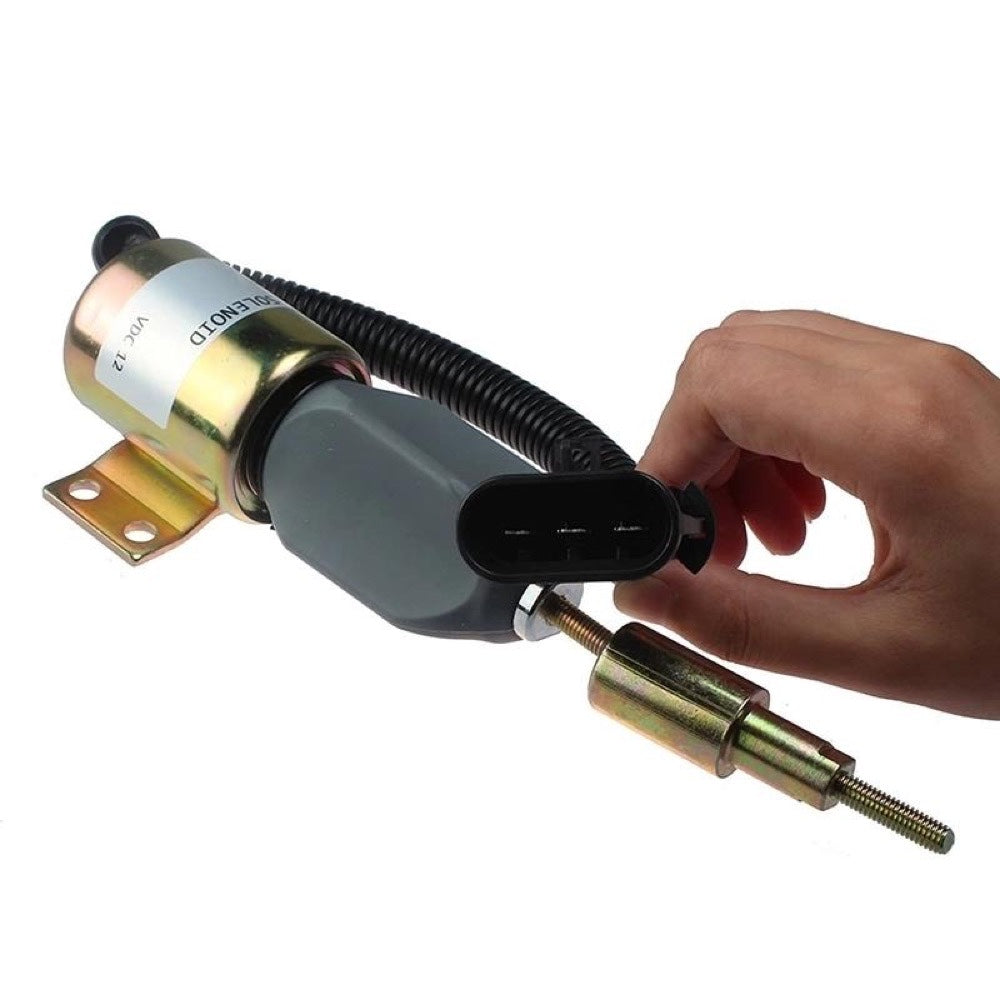 12V Fuel Shutoff Solenoid E9HN9N392AB fits New Holland M121 M311 M321 M721 M411 M711 M811 M621 M421 M821 M111 M611 Engine 1078 1079 1085 Truck