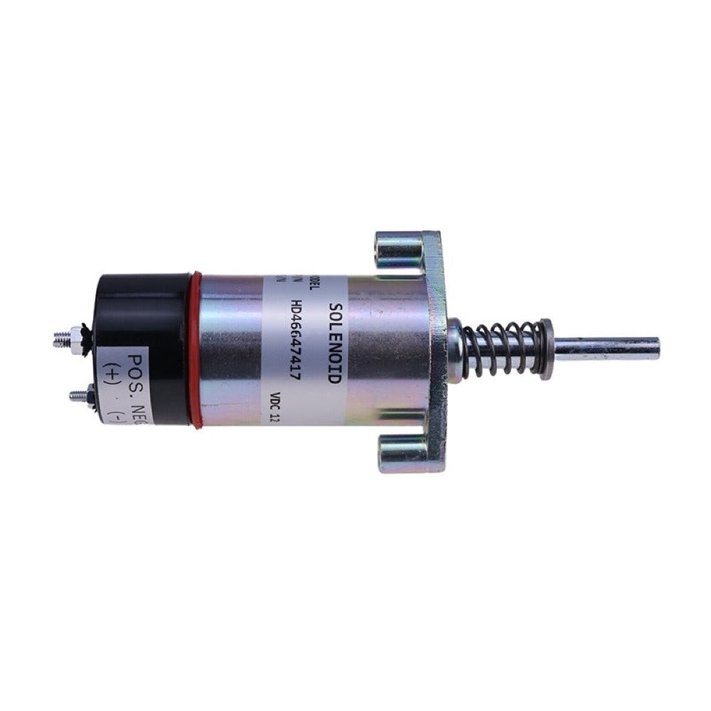 12V Shutoff Solenoid 125-5773 compatible with Caterpillar CAT Engine 3204 3304 3304B 3306 3306B 3306C 3406B 3406C
