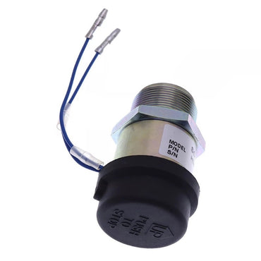 12V Shutoff Stop Solenoid XJAF-01561 compatible with Hyundai Crawler Excavator R28-7 R35-7 R36N-7 R25Z-9A R27Z-9