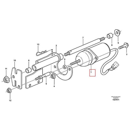 12V Solenoid Valve VOE11802561 VOE11801791 for use with Volvo Excavator EC55C EC60C ECR48C ECR58 ECR88 ECR28 ECR38 ECR4