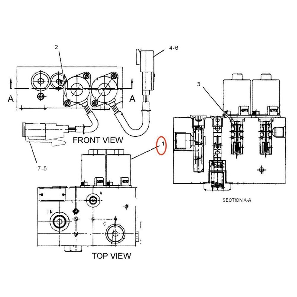 12V Swing Solenoid Valve 156-8847 fits Caterpillar CAT Engine 3024 3013 Excavator 301.8 302.5 305.5 303 CR