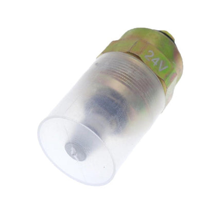 24V Fuel Shut-Off Solenoid Valve 3090357 3903576 for use with Cummins Engine B3.3 6BT 6BTA Hyundai Excavator R140LC-7 R170W-3