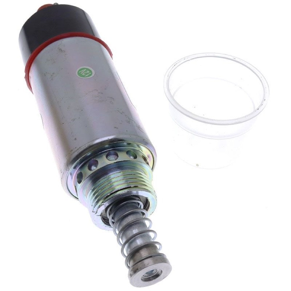for use with Caterpillar CAT 3114 3116 3126 Engine 446B Backhoe Loader CB-634D Vibratory Compactor 12V Stop Solenoid 155-4651 8C-3664