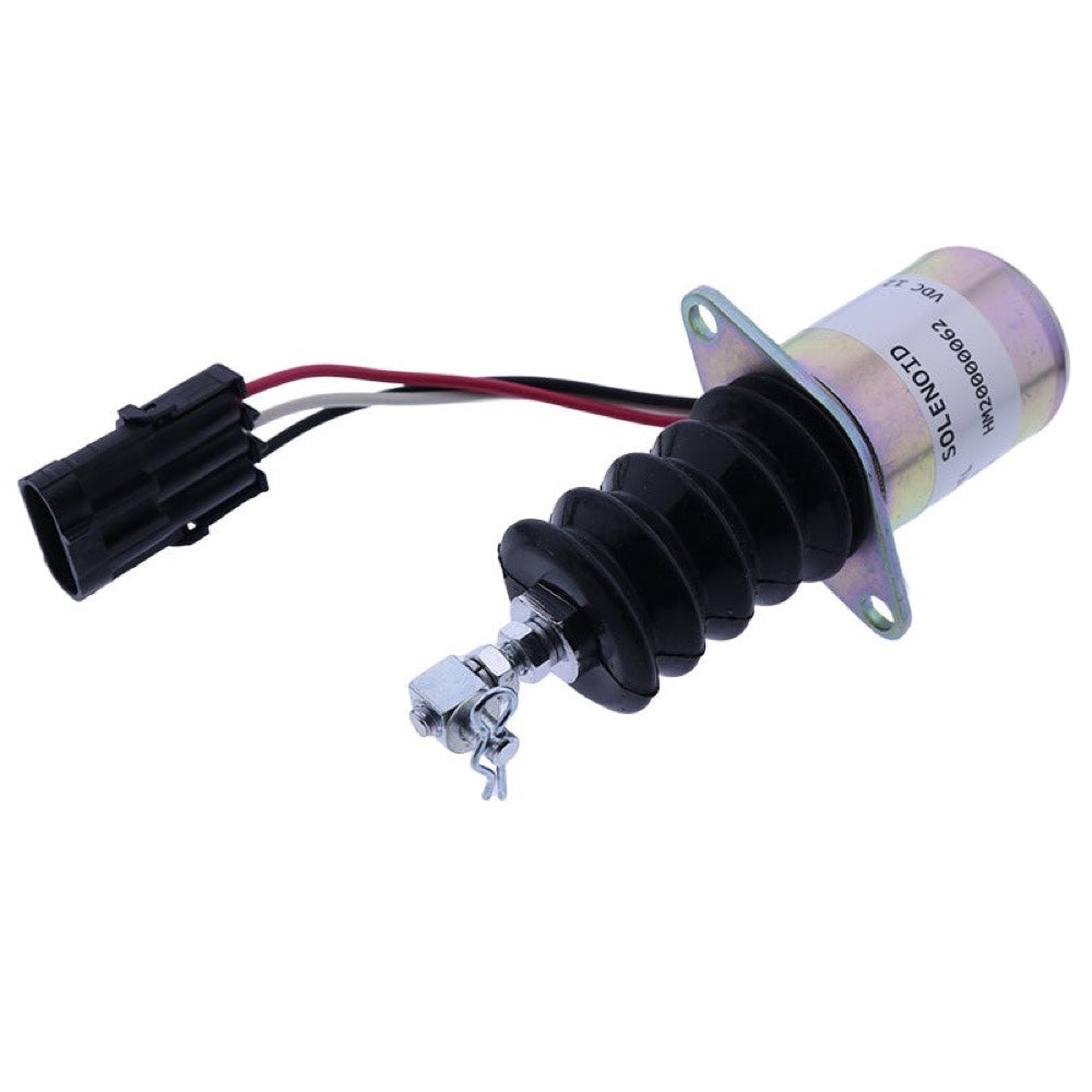 Fuel Shutoff Solenoid Valve AM124383 fits Yanmar Engine 3TNE84A John Deere Mower 3215 3235 3215A 3215B 3225B 3235A 3235B