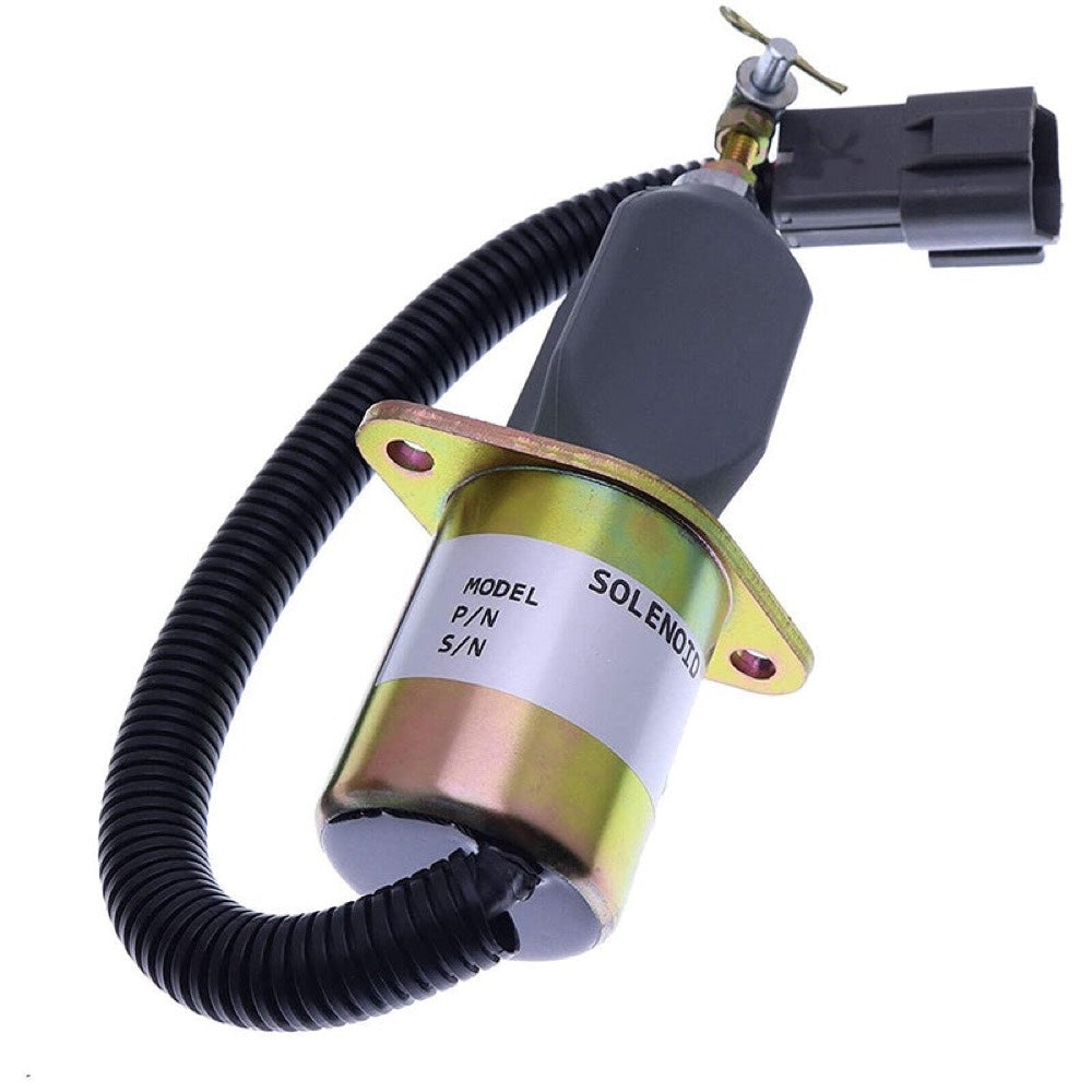 Fuel Solenoid 129953-77811 1751ES-12A3UC12B1S SA-4673-S fits Yanmar Engine 4TNV94 4TNE94L 4TNV98 Excavator Vio55 Vio75