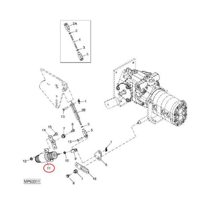 Solenoid Valve AM121994 TCU14931 fits Yanmar Engine 3TNA72C 3TNV84T John Deere 3225C 3235C 3245C F911 F925 F932 F935