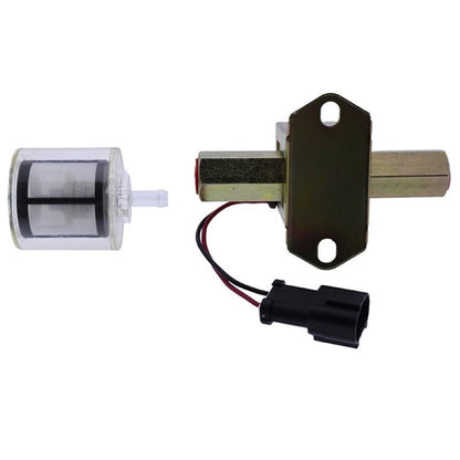 12V Fuel Pump 416-5886 with Filter 416-5884 fits Caterpillar CAT Loader 226D 232D 236D 239D 242D 246D 249D 257D 259D 262D 272D 277D 279D 287D 289D 297D 299D