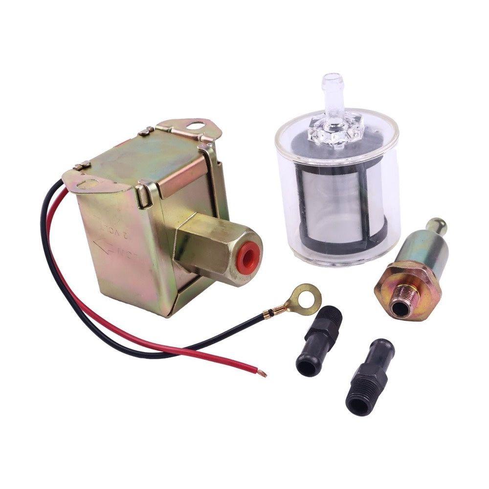 12V Fuel Pump 416-5886 with Filter 416-5884 suitable for Caterpillar CAT Loader 226D 232D 236D 239D 242D 246D 249D 257D 259D 262D 272D 277D 279D 287D 289D 297D 299D