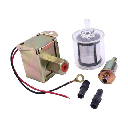 12V Fuel Pump 416-5886 with Filter 416-5884 suitable for Caterpillar CAT Loader 226D 232D 236D 239D 242D 246D 249D 257D 259D 262D 272D 277D 279D 287D 289D 297D 299D