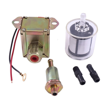 12V Fuel Pump 416-5886 with Filter 416-5884 suitable for Caterpillar CAT Loader 226D 232D 236D 239D 242D 246D 249D 257D 259D 262D 272D 277D 279D 287D 289D 297D 299D