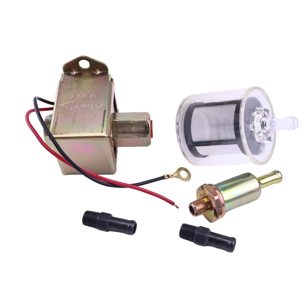 12V Fuel Pump 416-5886 with Filter 416-5884 suitable for Caterpillar CAT Loader 226D 232D 236D 239D 242D 246D 249D 257D 259D 262D 272D 277D 279D 287D 289D 297D 299D