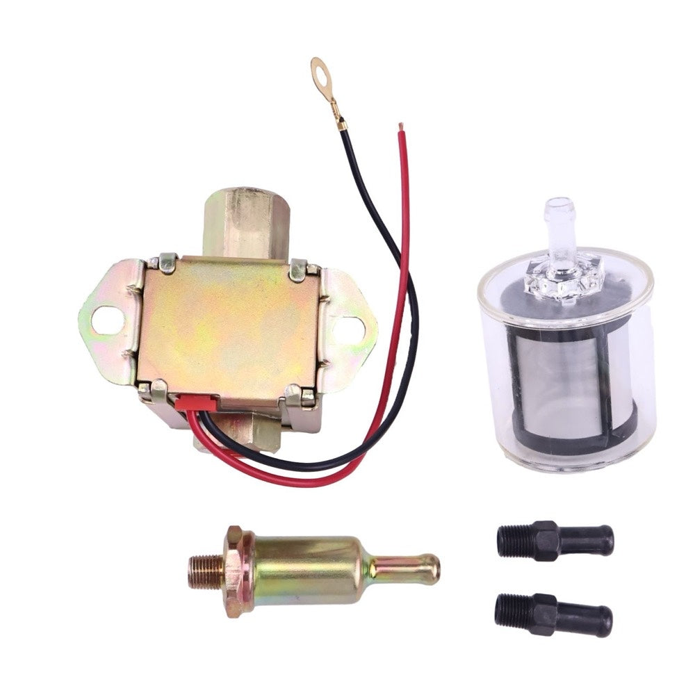 12V Fuel Pump 416-5886 with Filter 416-5884 suitable for Caterpillar CAT Loader 226D 232D 236D 239D 242D 246D 249D 257D 259D 262D 272D 277D 279D 287D 289D 297D 299D