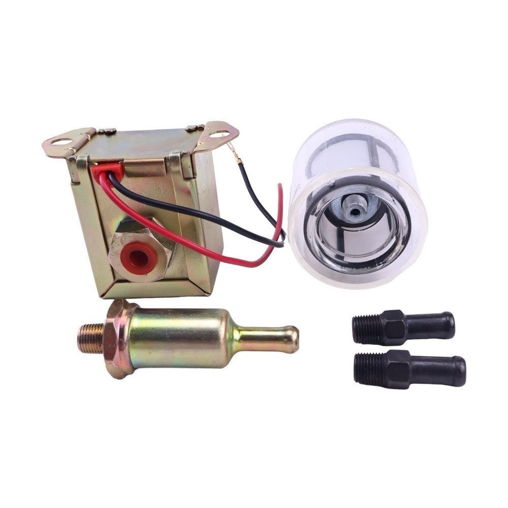 12V Fuel Pump 416-5886 with Filter 416-5884 suitable for Caterpillar CAT Loader 226D 232D 236D 239D 242D 246D 249D 257D 259D 262D 272D 277D 279D 287D 289D 297D 299D