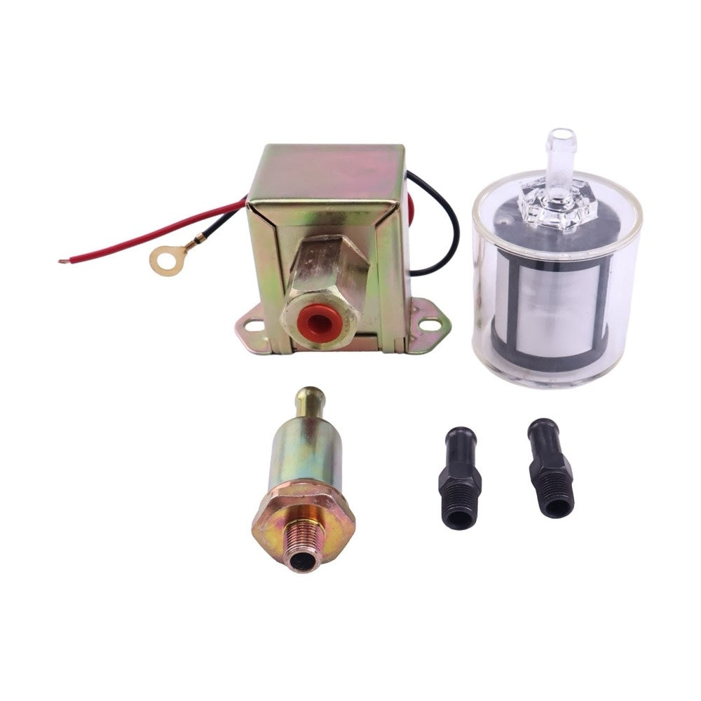 12V Fuel Pump 416-5886 with Filter 416-5884 suitable for Caterpillar CAT Loader 226D 232D 236D 239D 242D 246D 249D 257D 259D 262D 272D 277D 279D 287D 289D 297D 299D
