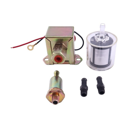12V Fuel Pump 416-5886 with Filter 416-5884 suitable for Caterpillar CAT Loader 226D 232D 236D 239D 242D 246D 249D 257D 259D 262D 272D 277D 279D 287D 289D 297D 299D