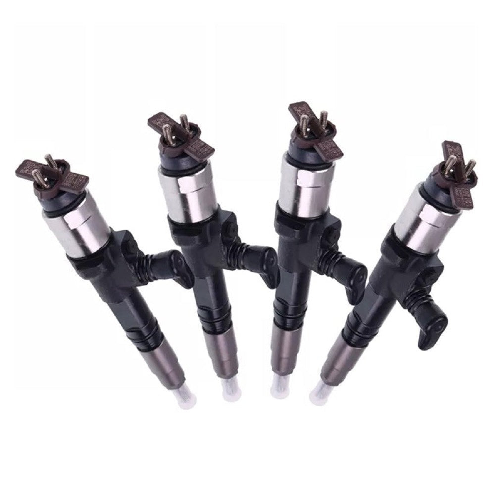 4 Pieces Fuel Injector 1J500-53050 for use with Kubota Engine V3800 Tractor M100 M110 M4N-071 M8560 M9960 Loader SVL90-2 SVL90-2C