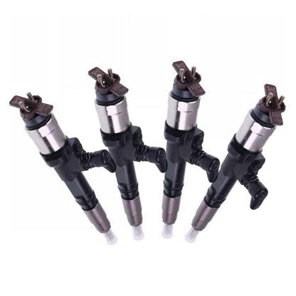 4 Pieces Fuel Injector 1J500-53050 for use with Kubota Engine V3800 Tractor M100 M110 M4N-071 M8560 M9960 Loader SVL90-2 SVL90-2C