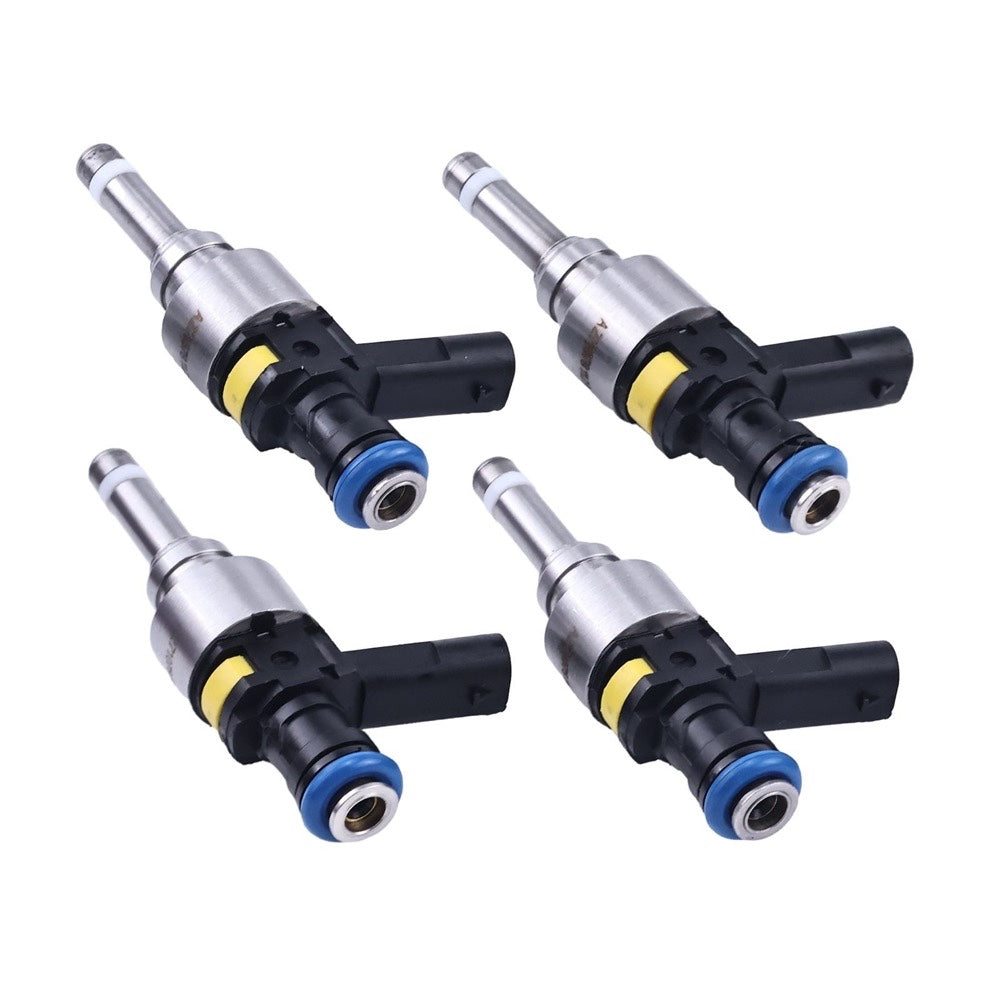 4 Pieces Upgraded Fuel Injector A2710781123 compatible with 2012-2015 Mercedes-Benz C250 SLK250 1.8L