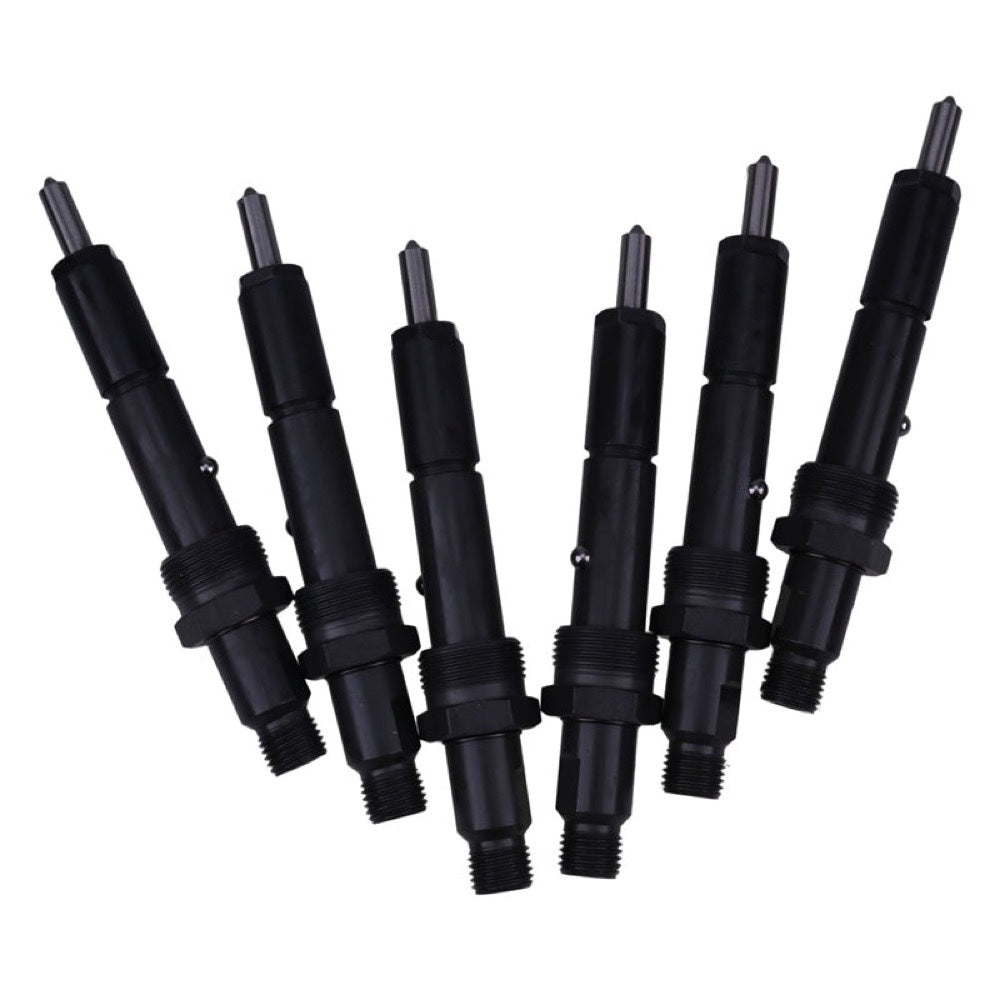 6 Pieces Fuel Injector 2645F027 0432133789 fits Perkins Engine 1106C-E60TA Massey Ferguson Tractor 5465 6465 6475 6480 7465 7475 7480