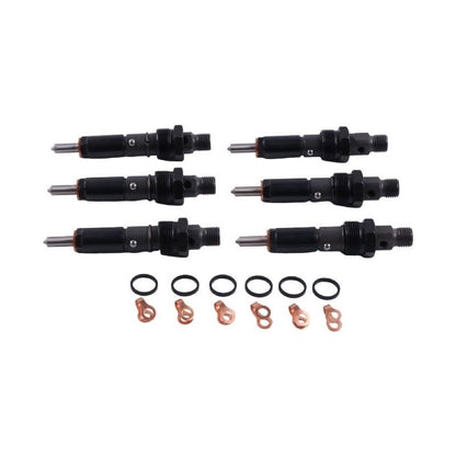 6 Pieces Fuel Injector 4025334 suitable for Cummins Engine 4B3.9 6B5.9 Hyundai Excavator R140LC-7 R210NLC-7 R250LC-7 R210LC-7 R220LC-7 R140W-7 R200W-7