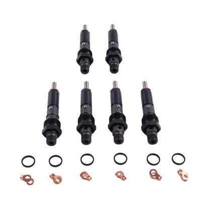 6 Pieces Fuel Injector 4025334 suitable for Cummins Engine 4B3.9 6B5.9 Hyundai Excavator R140LC-7 R210NLC-7 R250LC-7 R210LC-7 R220LC-7 R140W-7 R200W-7